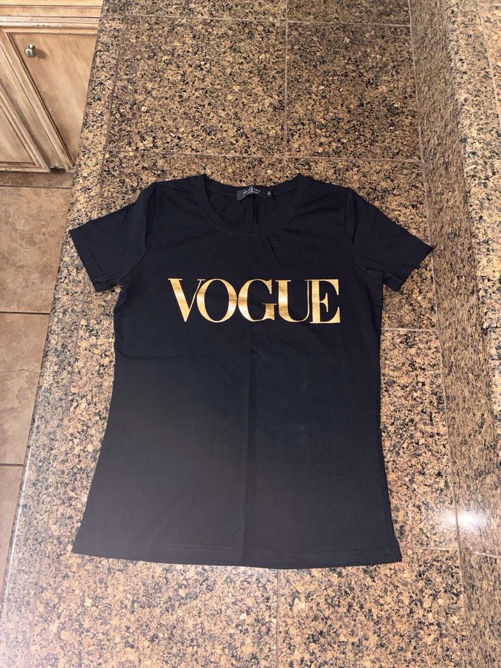 Face to Face Women's Black Vogue Graphic T-Shirt Size M